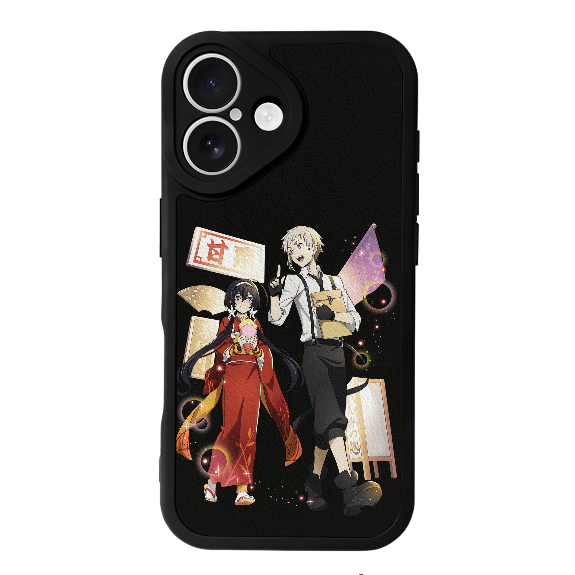 （画像用） 文豪ストレイドッグス Bungo Stray Dogs 【iPhone 16シリーズ対応】シリコンスマホケース（レザー調） 材質：シリコン